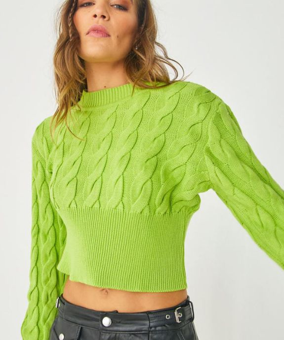 TRICOT CROPPED CITY TR03V