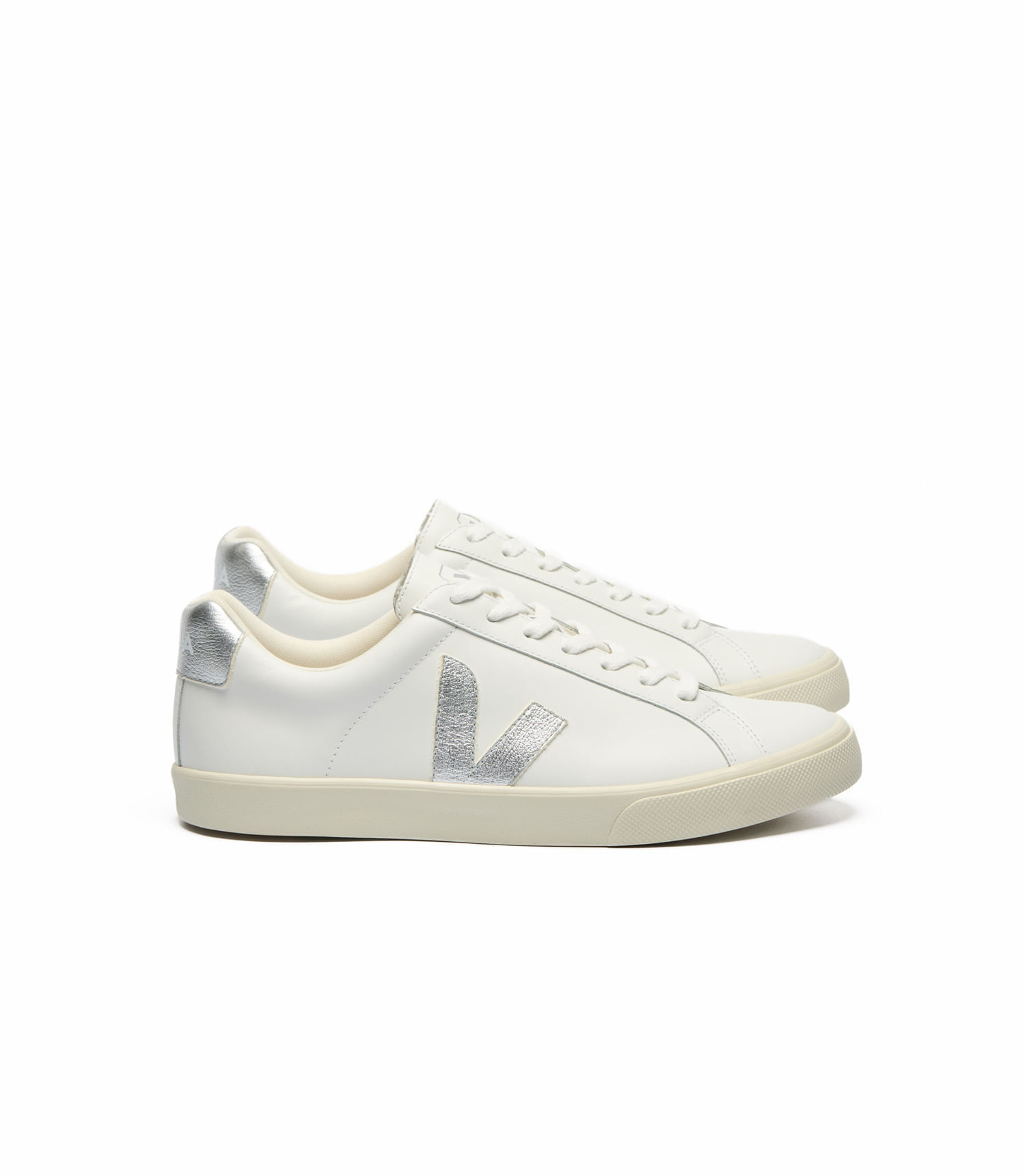Esplar Logo Leather White Silver Eo0203883a 022346 - DANKI