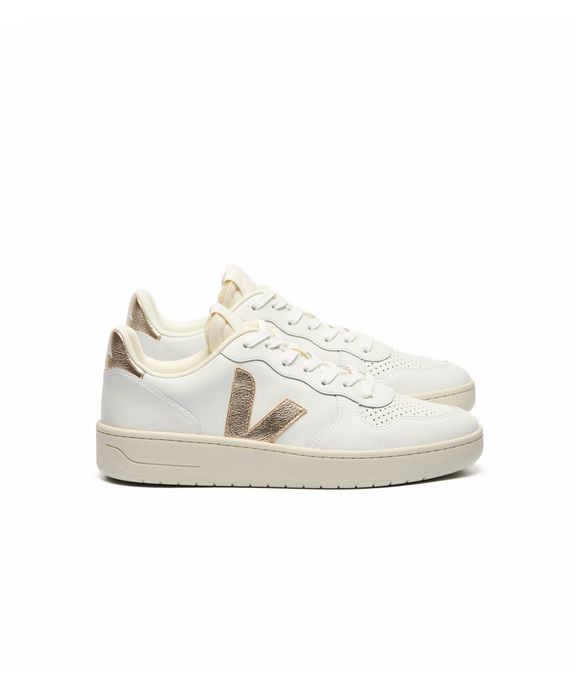 Tênis Veja V-10 Leather Ex-White Platine