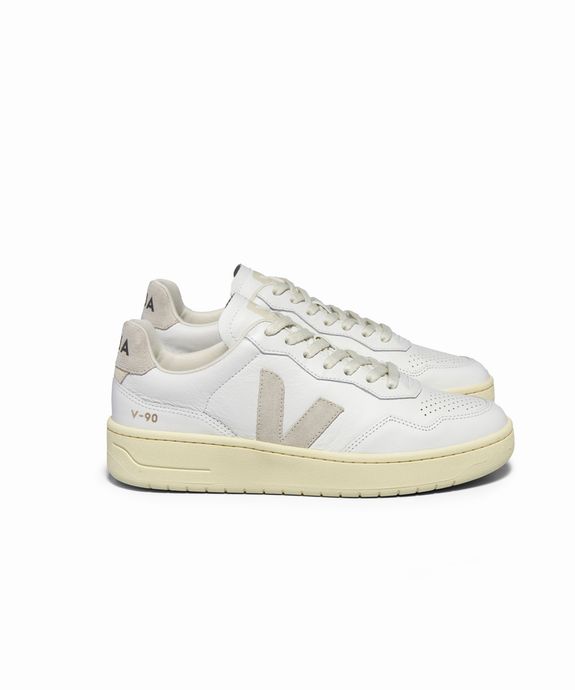 Tênis VejaV-90 O.T Leath Ex-White Natural