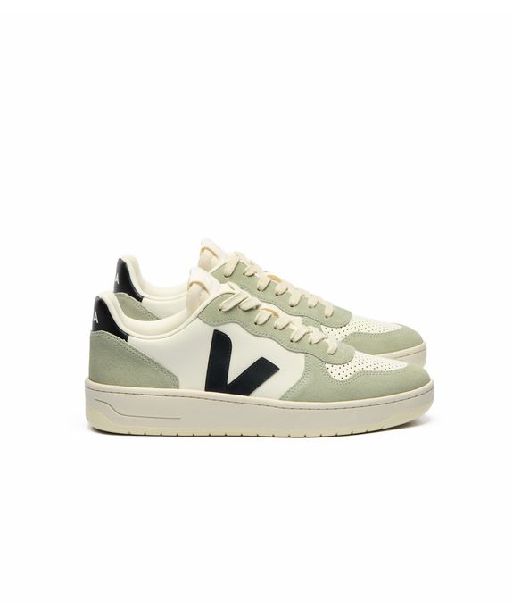 Tênis Veja V-10 Leather Pure_Black clay