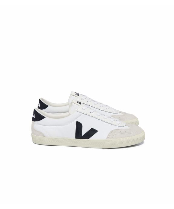 Tênis Veja Volley Canvas White Black