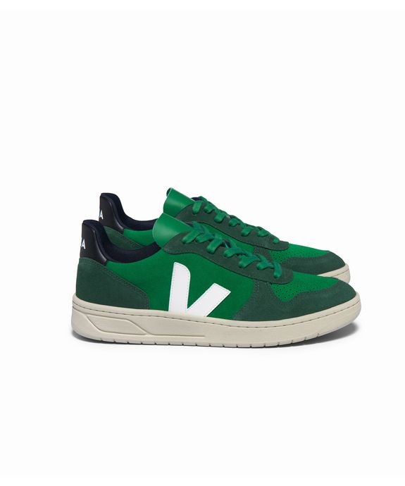 Tênis Veja V-10 Suede Emeraude Pierre