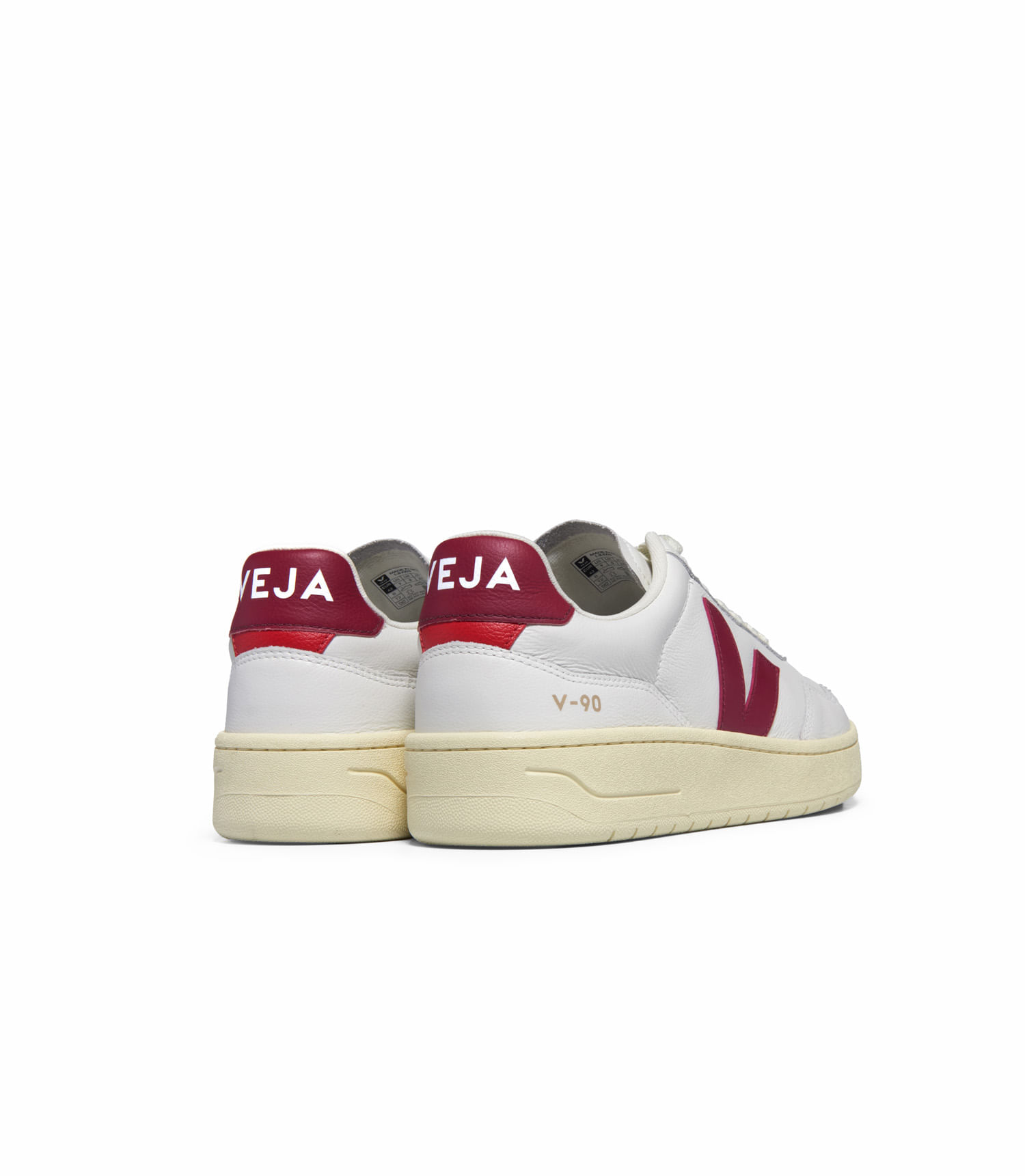 V-90 O.T Leath Ex-White_Marsala 022036 - DANKI