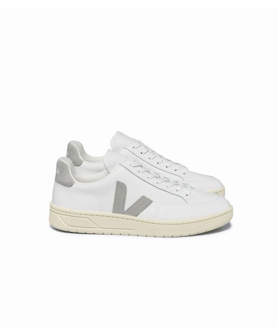 Tênis Veja V-12 Leather White Light Grey