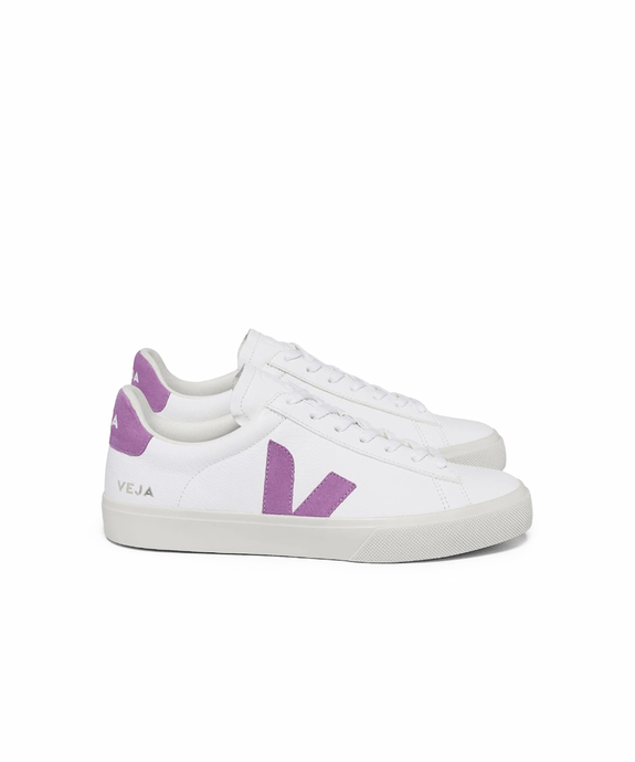 Tênis Veja Campo Cf Leath Xtra-Wht Mulberry