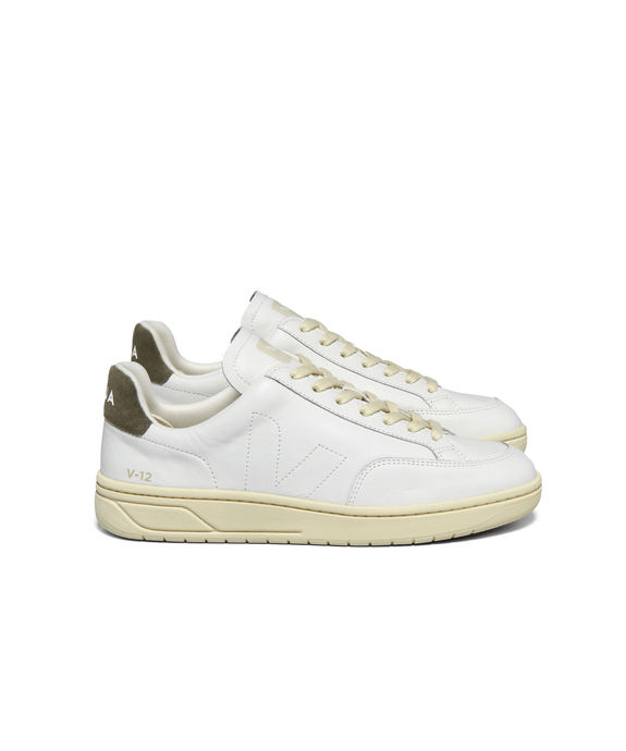 Tênis Veja V-12 Stitch Leather Ex-White
