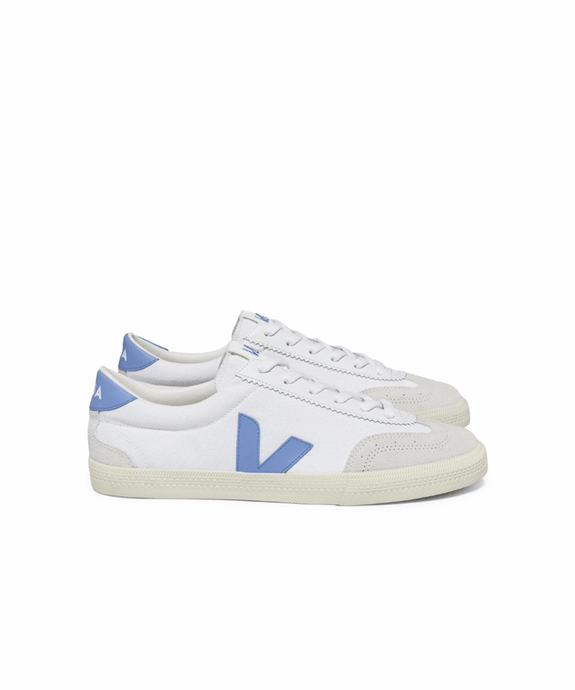 Tênis Veja Volley Canvas White Aqua