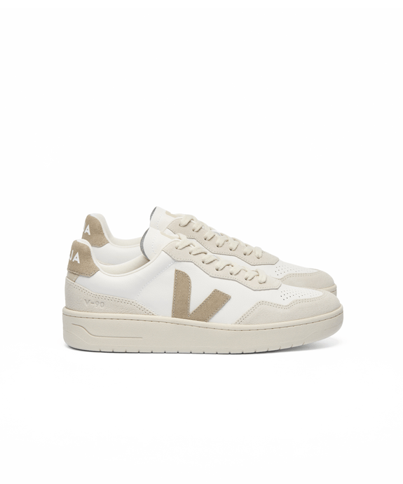 Tênis Veja V-90 O.T. Leather White Taupe